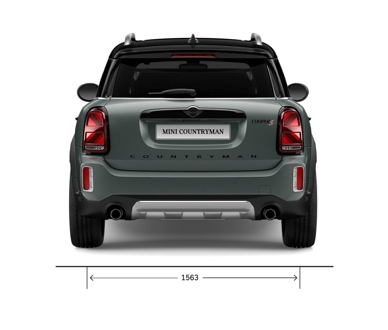 MINI Countryman – otpozadi – dimenzije